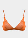 I.D. Line Soft Triangle Fine Orange Mesh Bralette NOKAYA