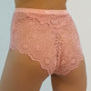 Born in Ukraine High Waist Lace Briefs Pink NOKAYA