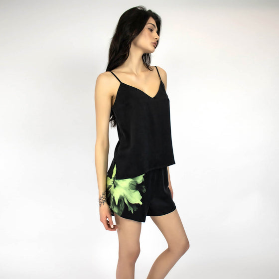 Silk Dreamscape Camisole Black