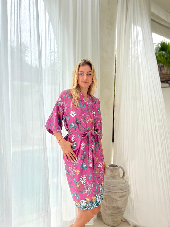 Pink Kimono Robe Wear the World