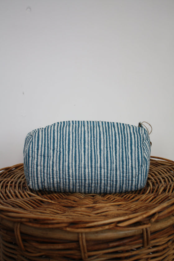 Blue Stripe Washbag Madder & More