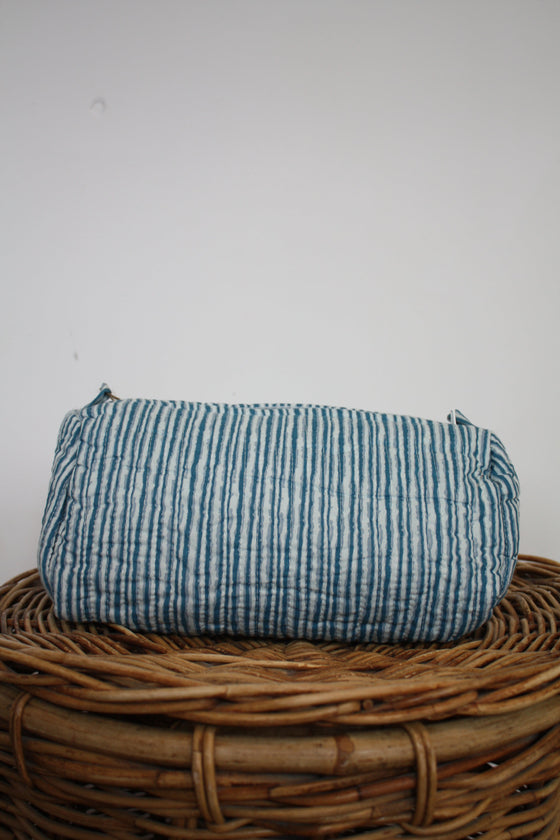 Blue Stripe Washbag Madder & More