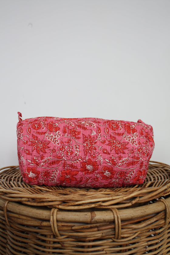 Pink Floral Washbag Madder & More