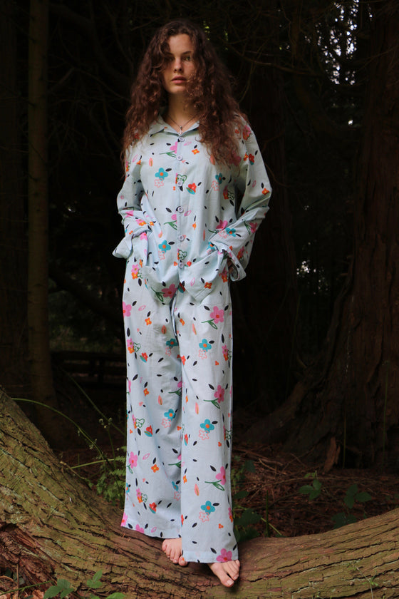 Can Confetti (Blue) Pyjama Trouser Set