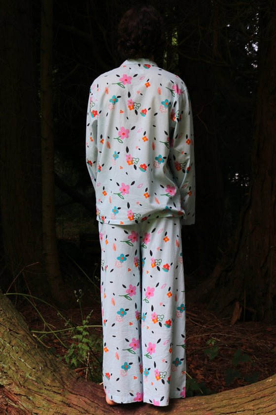 Can Confetti (Blue) Pyjama Trouser Set