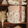 Large Quilted Storage Basket - Peaches Avery Row