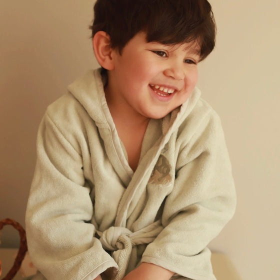 Children's Towelling Robe - Frog