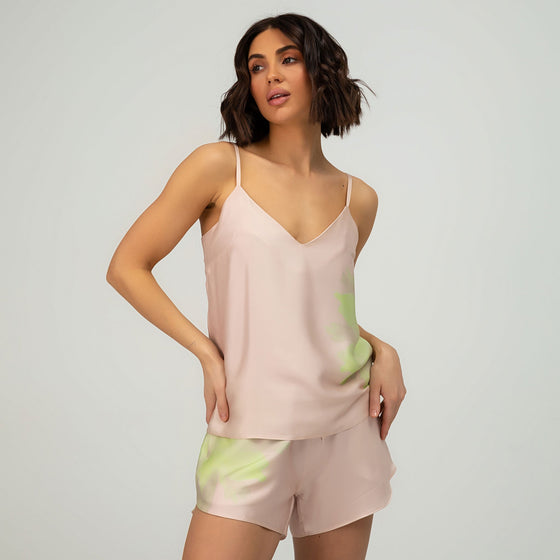 Silk Dreamscape Camisole Pink Flower