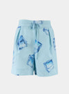 InStyle Cotton Poplin Shorts Ice Cubes NOKAYA