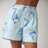 InStyle Cotton Poplin Shorts Ice Cubes NOKAYA