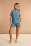 Waterlily Women's Cotton Pyjama Shorts Set