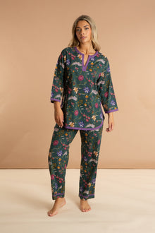  Lavender Fields Women's Floral Cotton Pyjamas