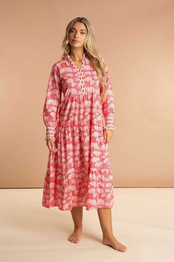 Peony Paisley Cotton Dress inara