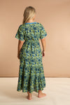 Lime Patchouli Floral Cotton Dress inara