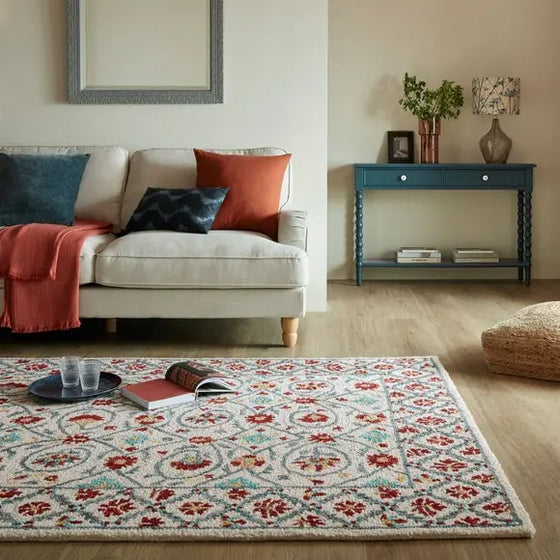 Iris Traditional Wool Rug Dunelm