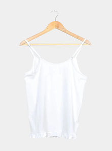  Isla Frilled White Women's Cami inara