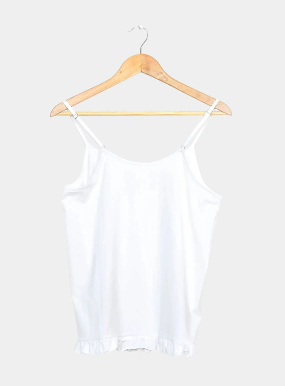 Isla Frilled White Women's Cami inara