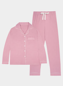  Rose Pink Isla Bamboo Pyjama Trouser Set