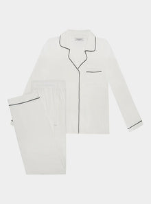  White Isla Bamboo Pyjama Trouser Set