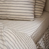 Ivory Kemptown Stripe Linen Blend Fitted Sheet