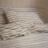 Ivory Kemptown Stripe Linen Blend Pillowcase (Pair) Piglet