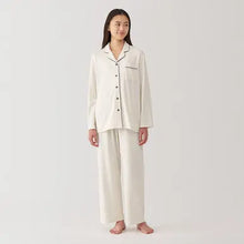  Ivory Women's Side Seamless Cotton Rayon Pyjamas MUJI UK