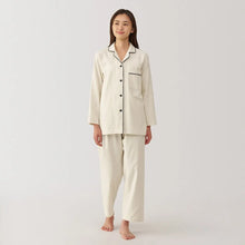  Ivory Women's Side Seamless Flannel Pyjamas MUJI UK