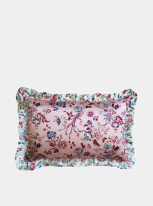  JANNAH & EVA BELLE Liberty Silk Oblong Ruffle Cushion Coco & Wolf