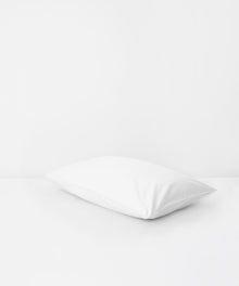  White Tencel Cotton Pillowcase - Piping Undercover Living