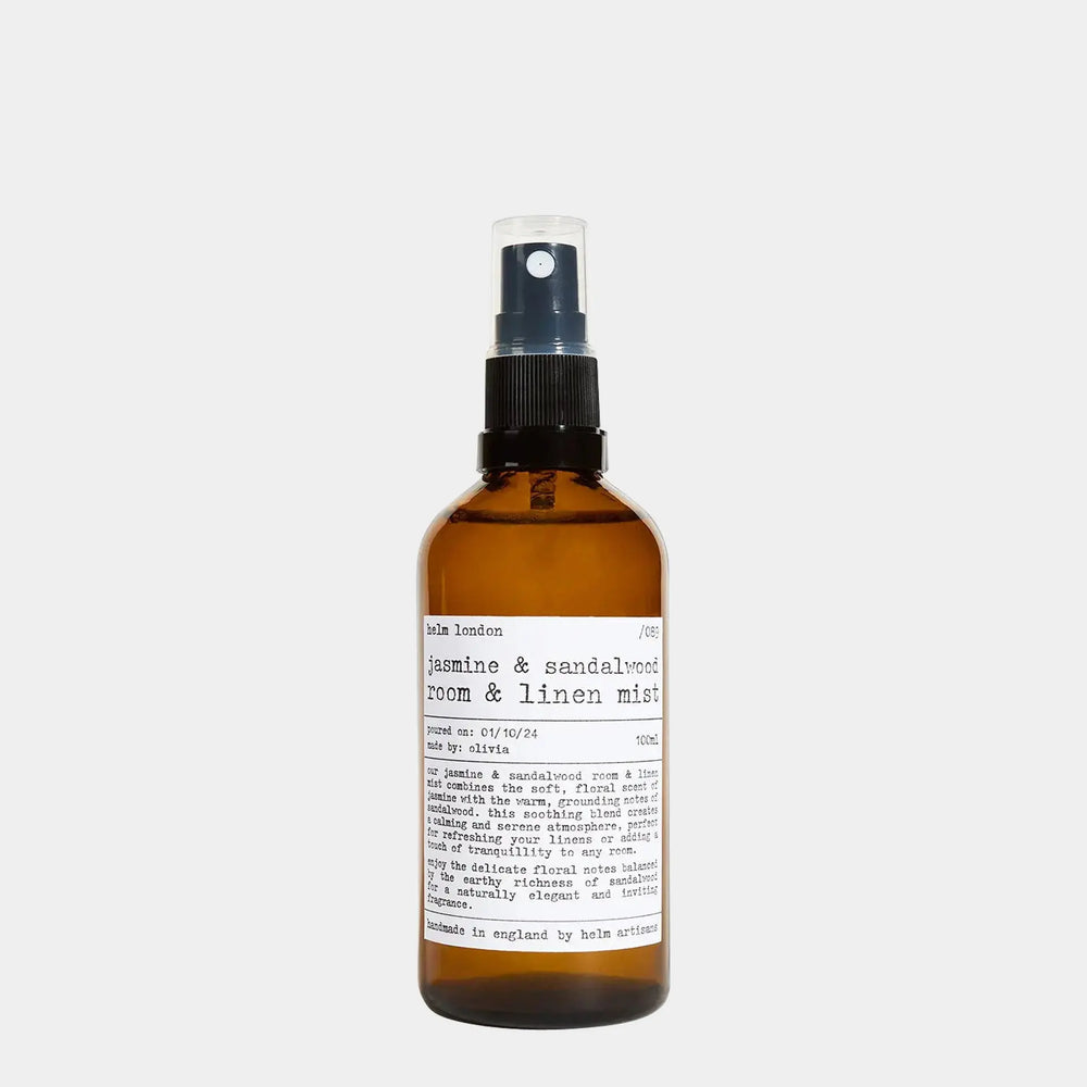 Jasmine & Sandalwood Room & Linen Mist - 100ml Helm London