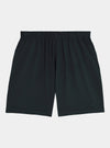 Jet Black Organic Cotton Lightweight Sweat shorts hewn.