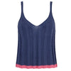 Jodie Ribbed Knitted Cami Vest - Denim Cara & The Sky