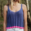 Jodie Ribbed Knitted Cami Vest - Denim Cara & The Sky