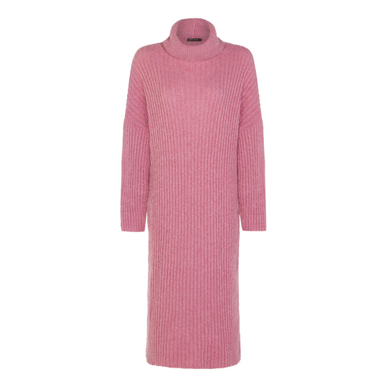 Joey Roll Neck Midi Dress - Dusky Pink Cara & The Sky