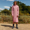 Joey Roll Neck Midi Dress - Dusky Pink Cara & The Sky