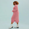 Joey Roll Neck Midi Dress - Dusky Pink Cara & The Sky