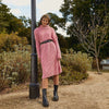 Joey Roll Neck Midi Dress - Dusky Pink Cara & The Sky