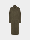 Joey Roll Neck Midi Dress - Khaki