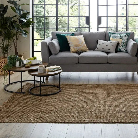 Jute Boucle Rug Dunelm