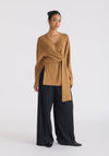 Wrap Side Tie Knit Jumper