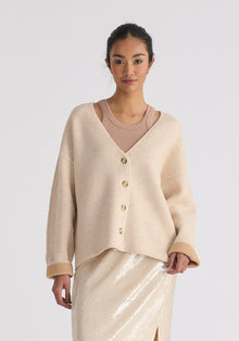  Two-Tone Cardigan