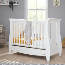  Katie Mini Sleigh Cot Bed with Under Bed Drawer Tutti Bambini