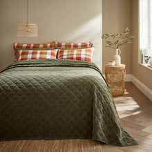  Kemble Olive Bedspread Dunelm