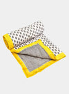 Keya and Yellow Quilted Blanket Moochic