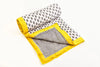 Keya and Yellow Quilted Blanket Moochic