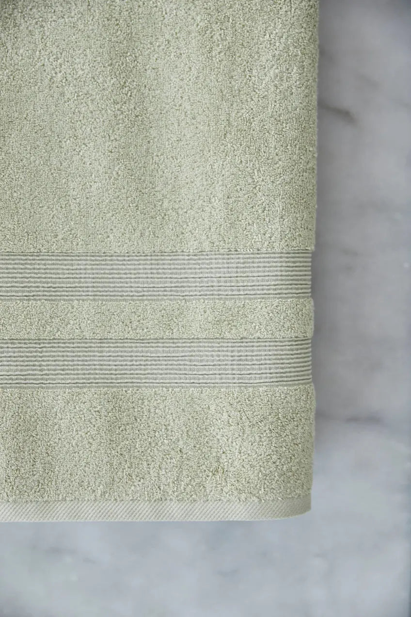 Khaki Green Elegance Cotton Towel Torres Novas