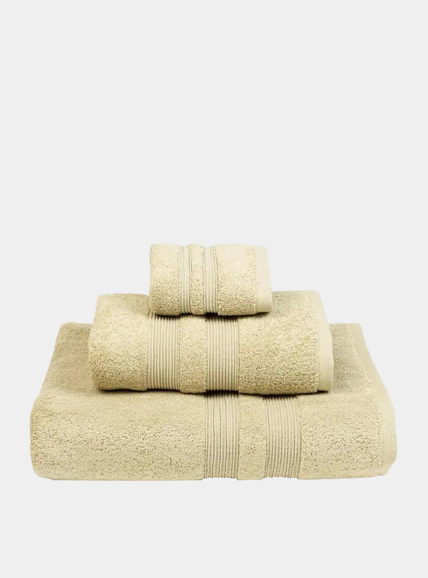 Khaki Green Elegance Cotton Towel Torres Novas