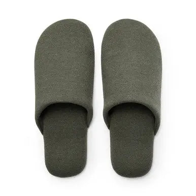 Khaki Unisex Soft Slippers MUJI UK