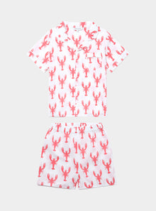  Red Lobster Kids' Organic Cotton Pyjama Short Set
