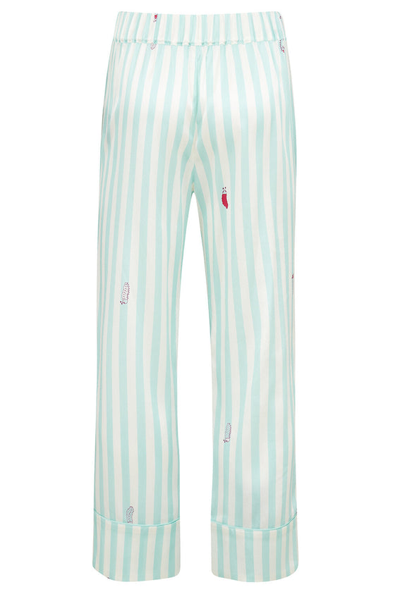 Teddy Glacier Stripe Boys Silk Pyjama Set